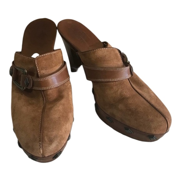 Cole Haan Suede Studded Clog Mules 🍄 - Picture 1 of 7